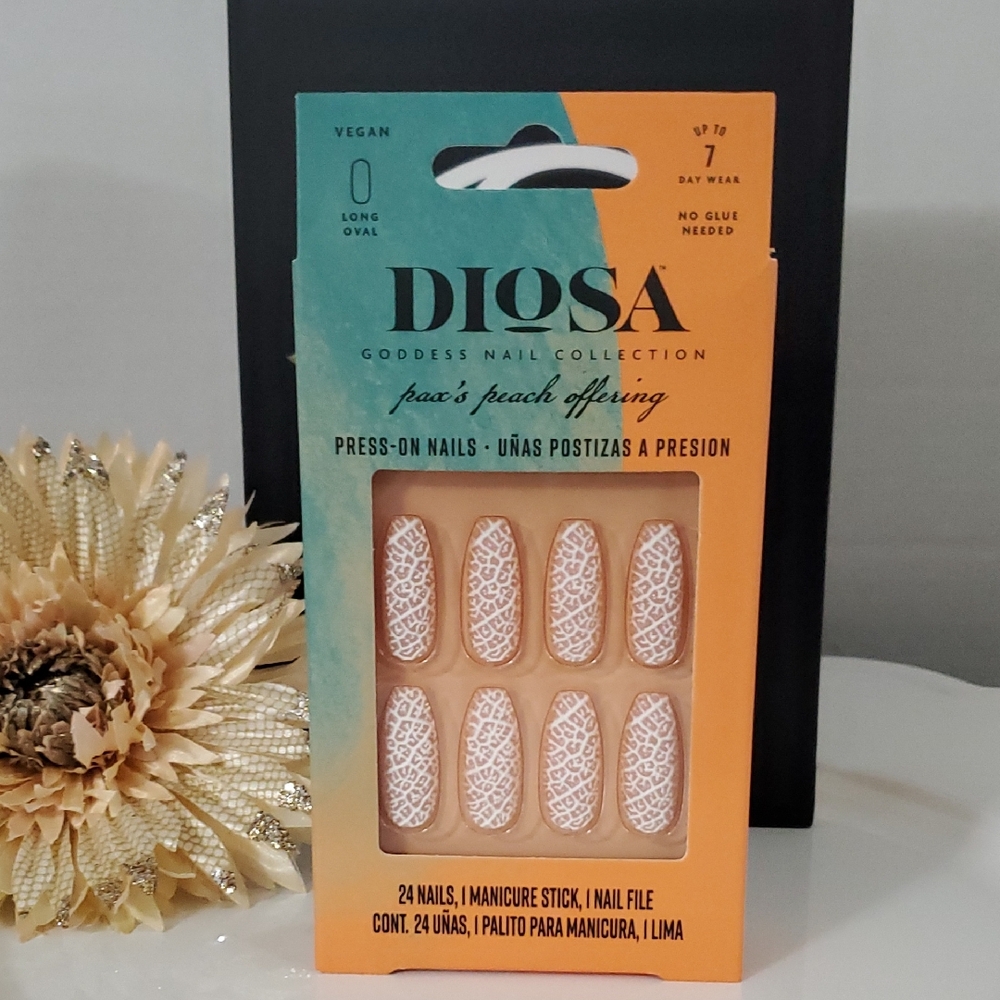 Diosa Peach Press-On Nails ✨️